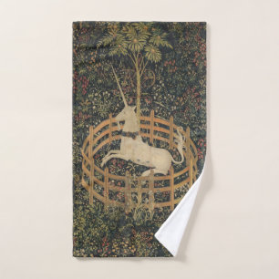 The Unicorn in Captivity, Medieval Tapestry Hand Towel
