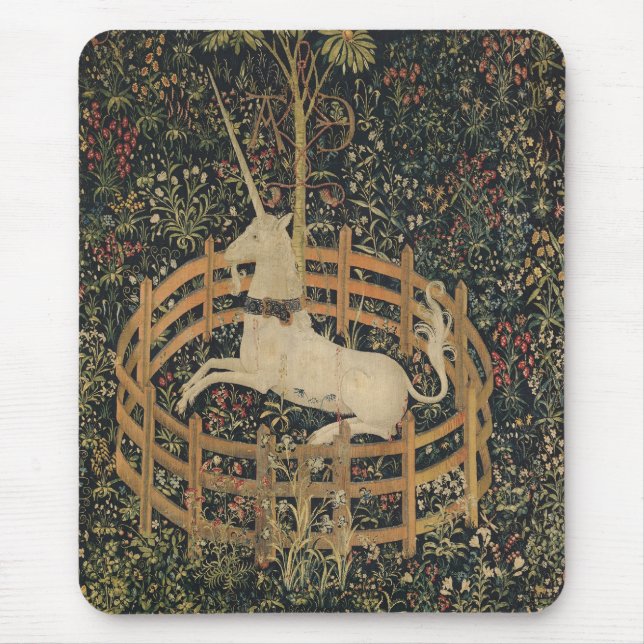 The Unicorn in Captivity Mouse Pad (Front)