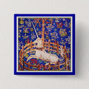 "The Unicorn in Captivity" Pinback Button