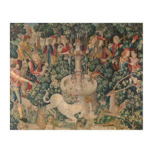 The Unicorn is Found, Medieval Tapestry Acrylic Print