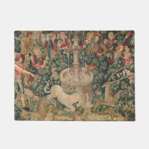 The Unicorn is Found, Medieval Tapestry Doormat