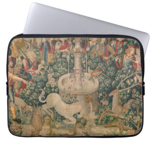 The Unicorn is Found, Medieval Tapestry Laptop Sleeve