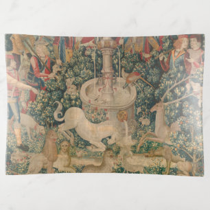 The Unicorn is Found, Medieval Tapestry Trinket Tray