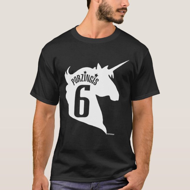The Unicorn - Kristaps Porzingis (White)  T-Shirt (Front)