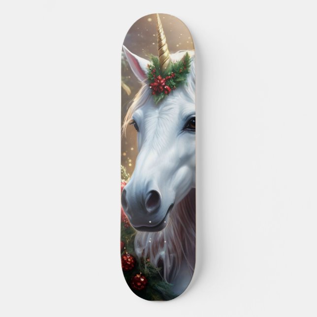 “The Unicorn of Noel” Skateboard (Front)