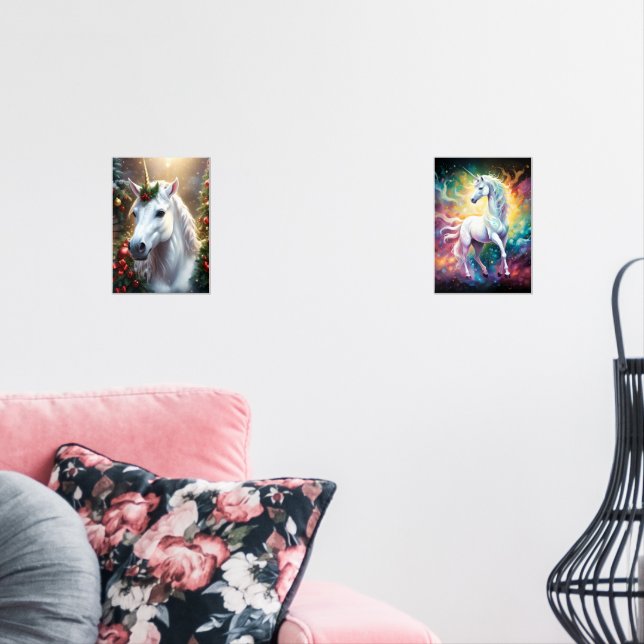 “The Unicorn of Noel” Wall Art Sets (Livingroom)