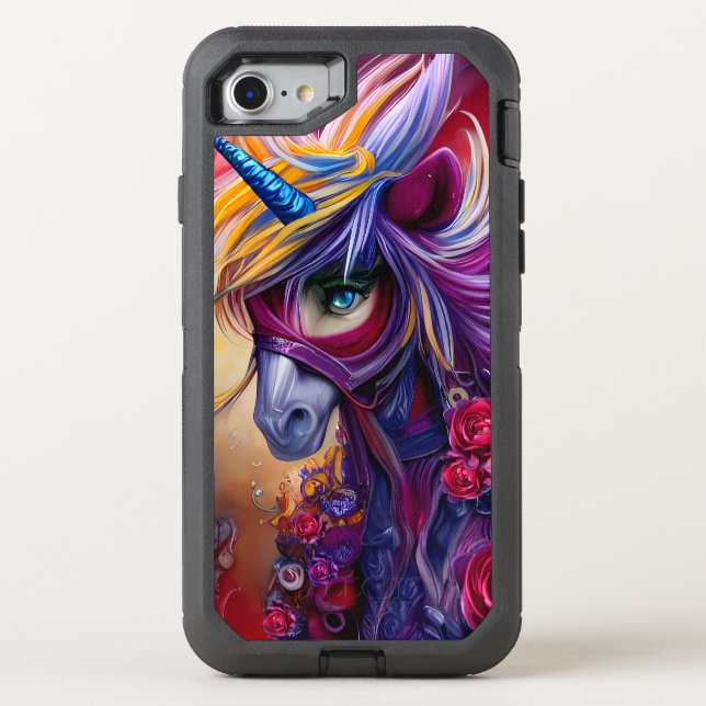 The unicorn otterbox iPhone case (Back)