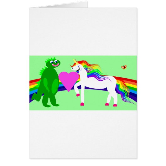 The Unicorn sees the Dinosaur Cards (Front)
