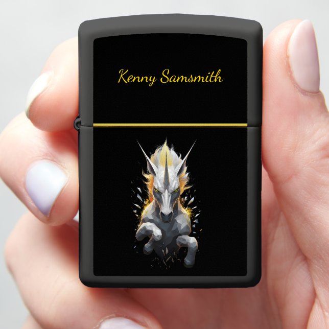 The Unicorns Fury Zippo Lighter (In Hand)