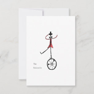 The Unicycle Flat Card