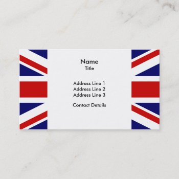The Union Flag Business Card by Hakonart at Zazzle