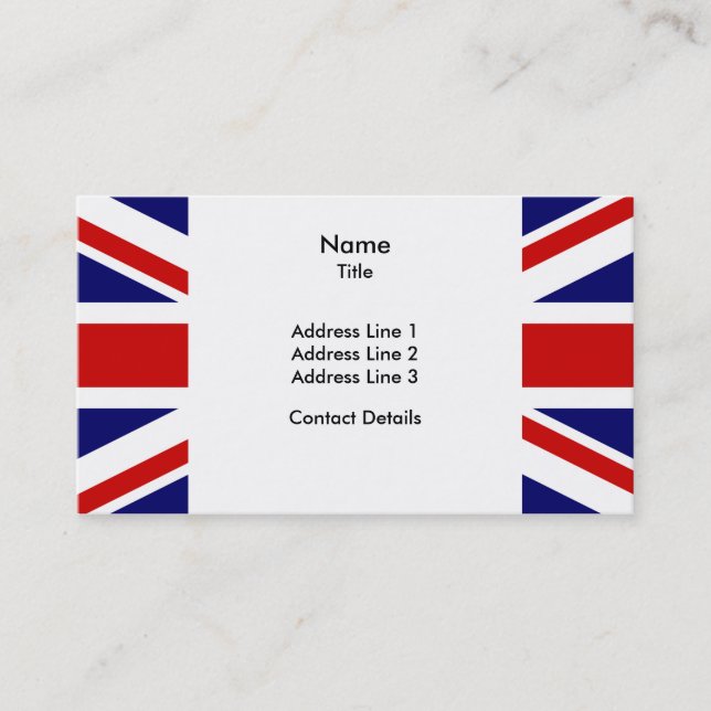 The Union Flag Business Card (Front)