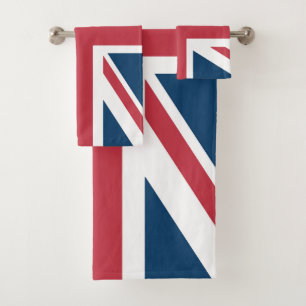 The Union Jack British Flag Bath Towel Set