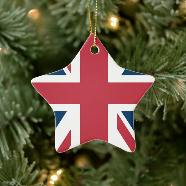 The Union Jack British Flag Ceramic Ornament (Tree)