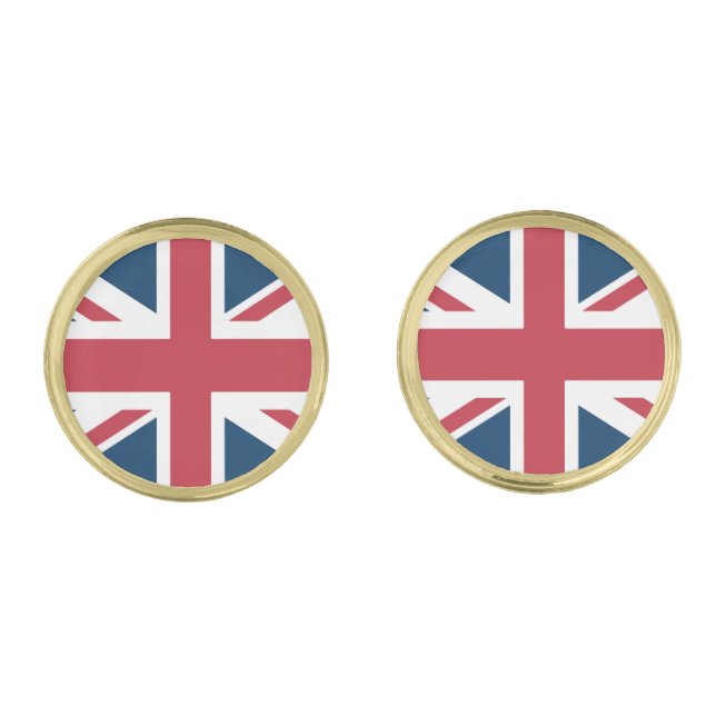 The Union Jack British Flag Cufflinks (Front)