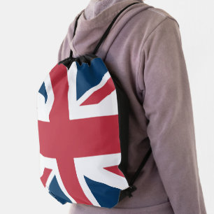 The Union Jack British Flag Drawstring Bag