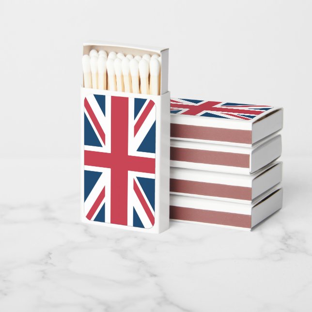 The Union Jack British Flag Matchboxes (Stacked)