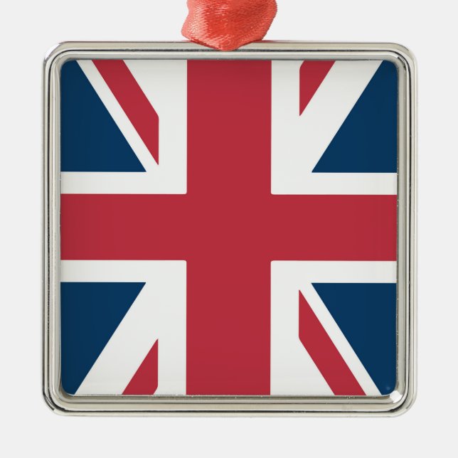 The Union Jack British Flag Metal Ornament (Front)