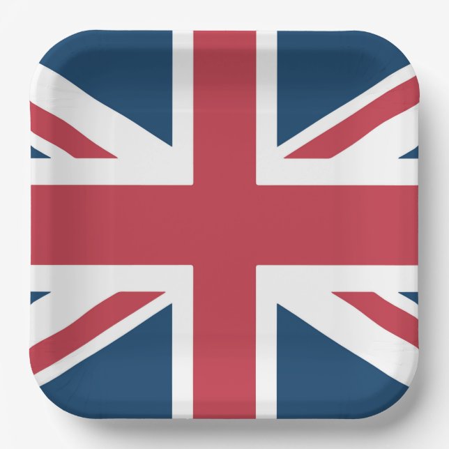 The Union Jack British Flag Paper Plates (Front)