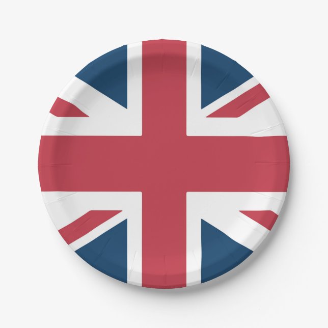 The Union Jack British Flag Paper Plates (Front)