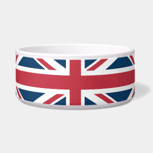 The Union Jack British Flag Pet Collar Bowl