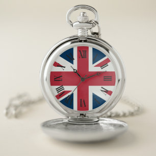 The Union Jack British Flag Pocket Watch