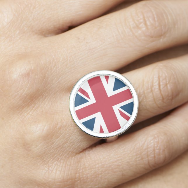 The Union Jack British Flag Ring (In Situ)