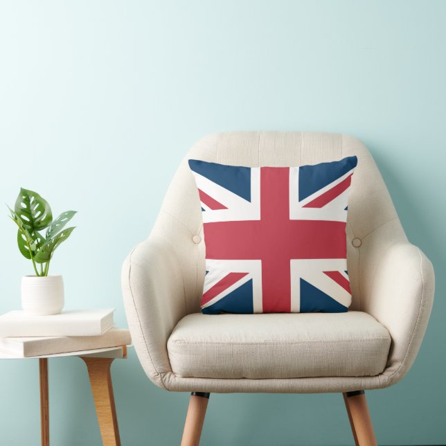 The Union Jack British Flag Throw Pillow (Chair)