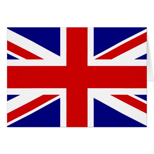 The Union Jack Flag Card