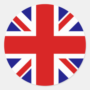 The Union Jack Flag Classic Round Sticker