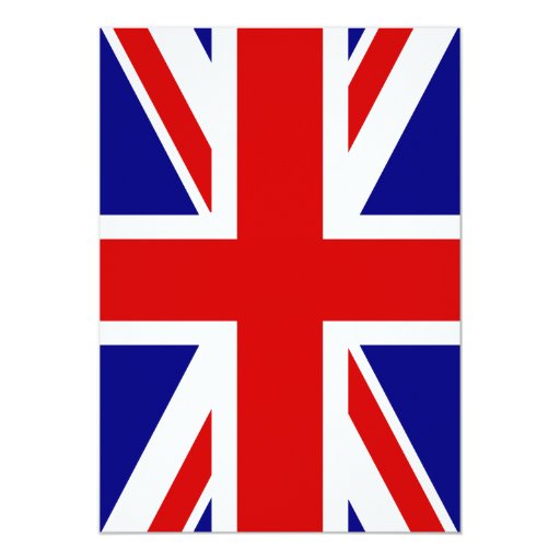 The Union Jack Flag Custom Announcement | Zazzle