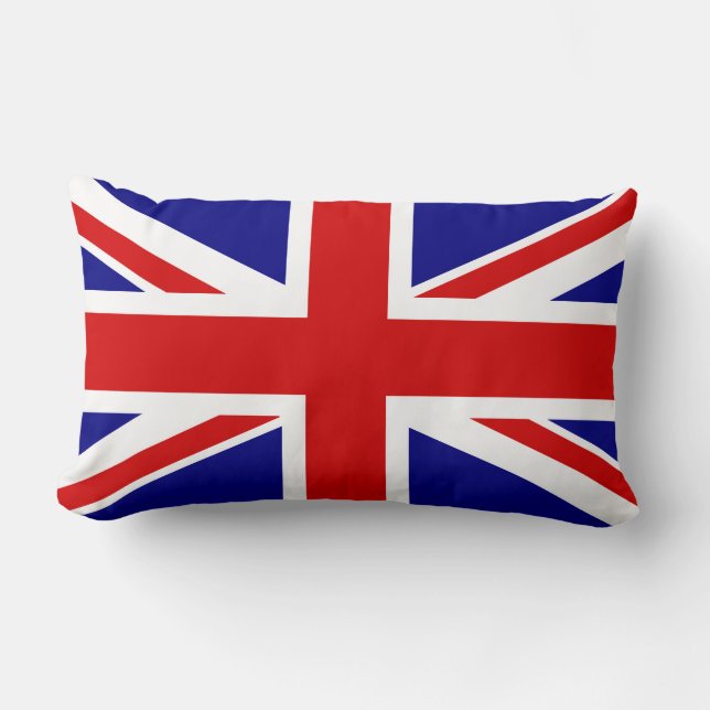 The Union Jack Flag Lumbar Pillow (Front)