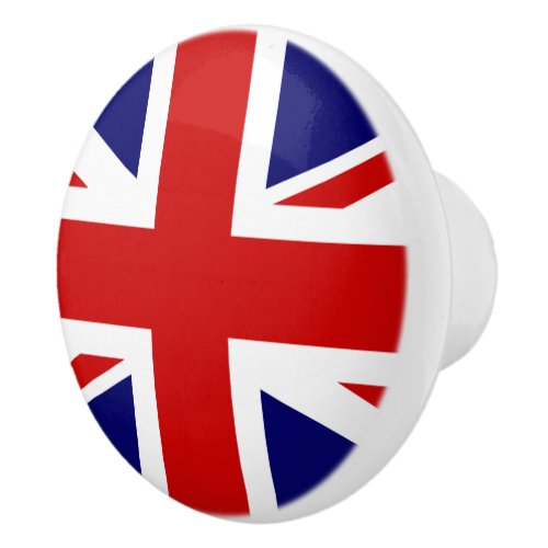 The Union Jack Flag of the United Kingdom Ceramic Knob