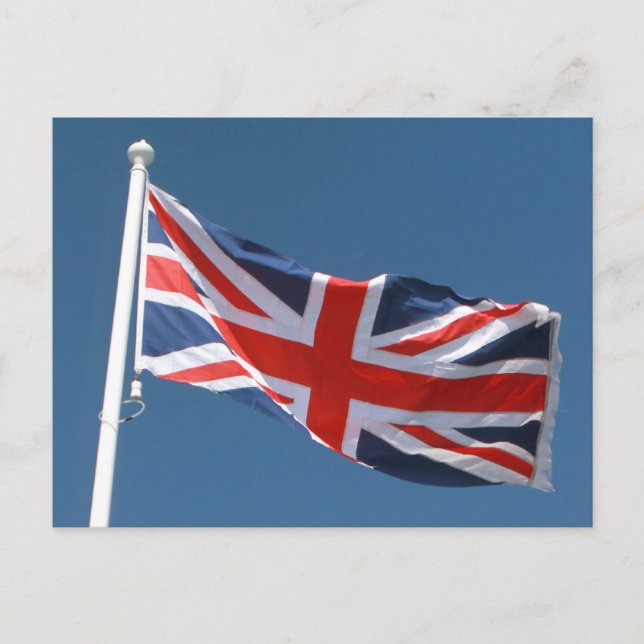 The Union Jack Flag of The United Kingdom Postcard (Front)