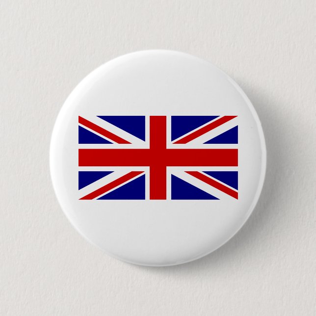 The Union Jack Flag Pinback Button (Front)
