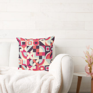 The unique abstract shape pattern design. throw pillow