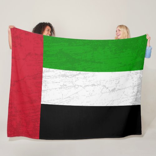 The United Arab Emirates Flag _ A Tapestry Fleece Blanket