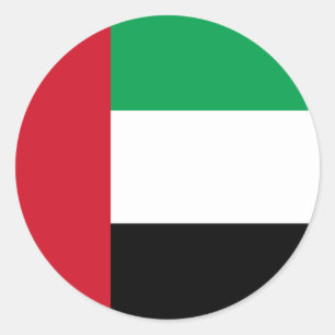 The United Arab Emirates Flag Classic Round Sticker