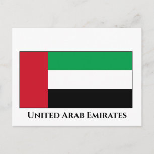 The United Arab Emirates Flag Postcard