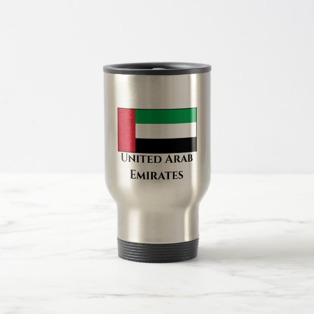The United Arab Emirates Flag Travel Mug (Center)
