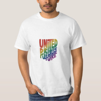 The "United Pride Bright Future" t-shirt design fe