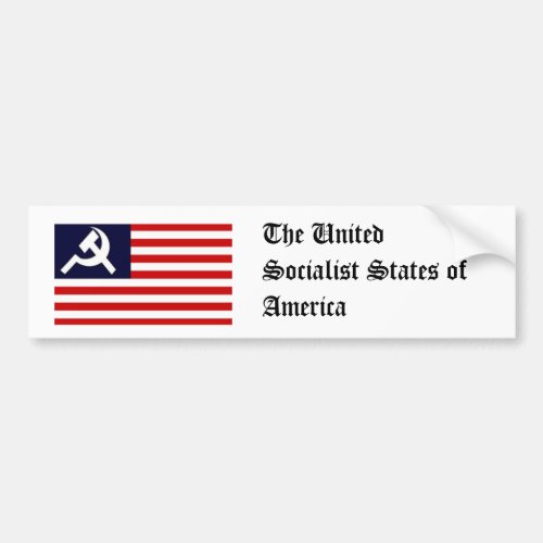 The United Socialist States of America Bumper Sticker