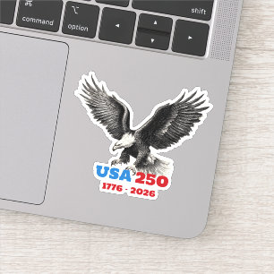 The United States 250th Anniversary Bald Eagle  Sticker