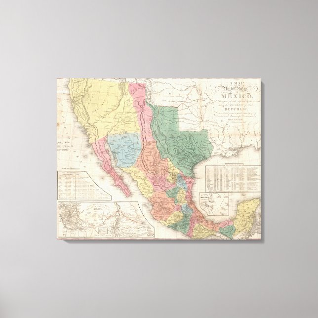 The United States and Mexico Canvas Print (Front)