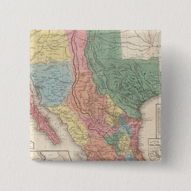 The United States and Mexico Pinback Button (Front)