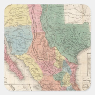 The United States and Mexico Square Sticker