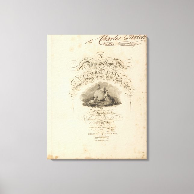 the United States atlas Canvas Print (Front)