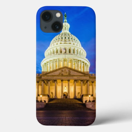 The United States Capitol at blue hour iPhone 13 Case