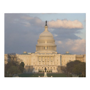 The United States Capitol Building in Faux Canvas Print