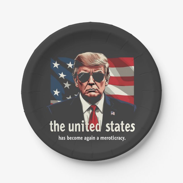 The United States Has Become a Meritocracy Again Paper Plates (Front)